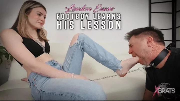 London Evans in Video - Footboy Learns His Lesson 2025 [FullHD] (MPEG-4/1.13 GB)