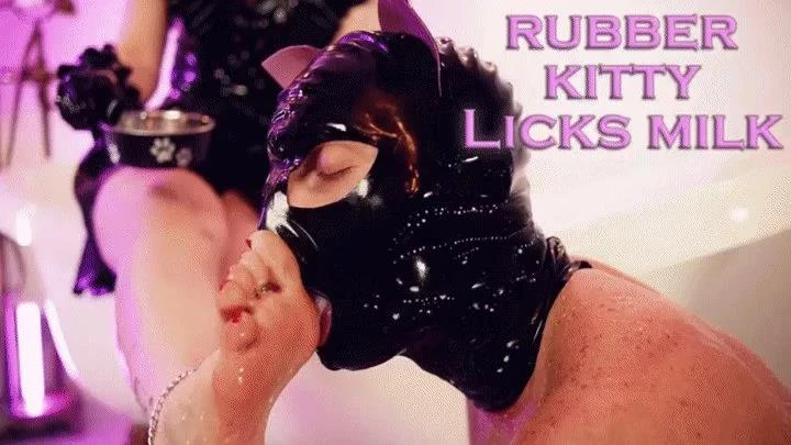 Madame Juliette in Video - Rubber kitty in chastity licks milk from Mistress feet 2025 [FullHD] (MPEG-4/778 MB)