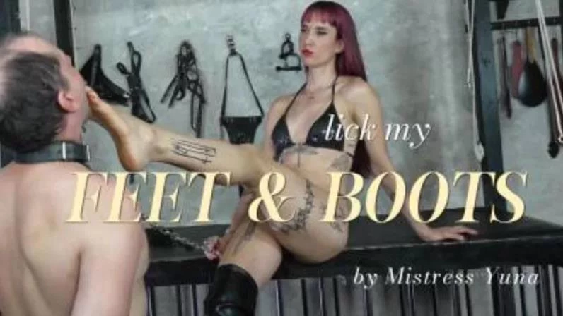 Dominatrix Yuna in Video - Lick My Feet And Boots 2025 [FullHD] (MPEG-4/292 MB)
